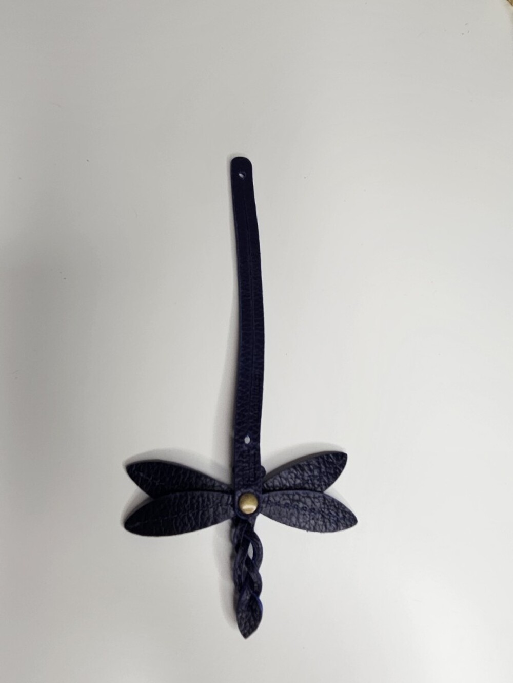Portland Leather Goods Cobalt Blue Dragonfly Purse Flair - Picture 2 of 5